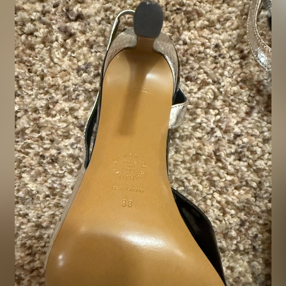 Alexandre Vauthier Women's Avi Pumps Silver Size 38 105mm heel - Picture 4 of 4